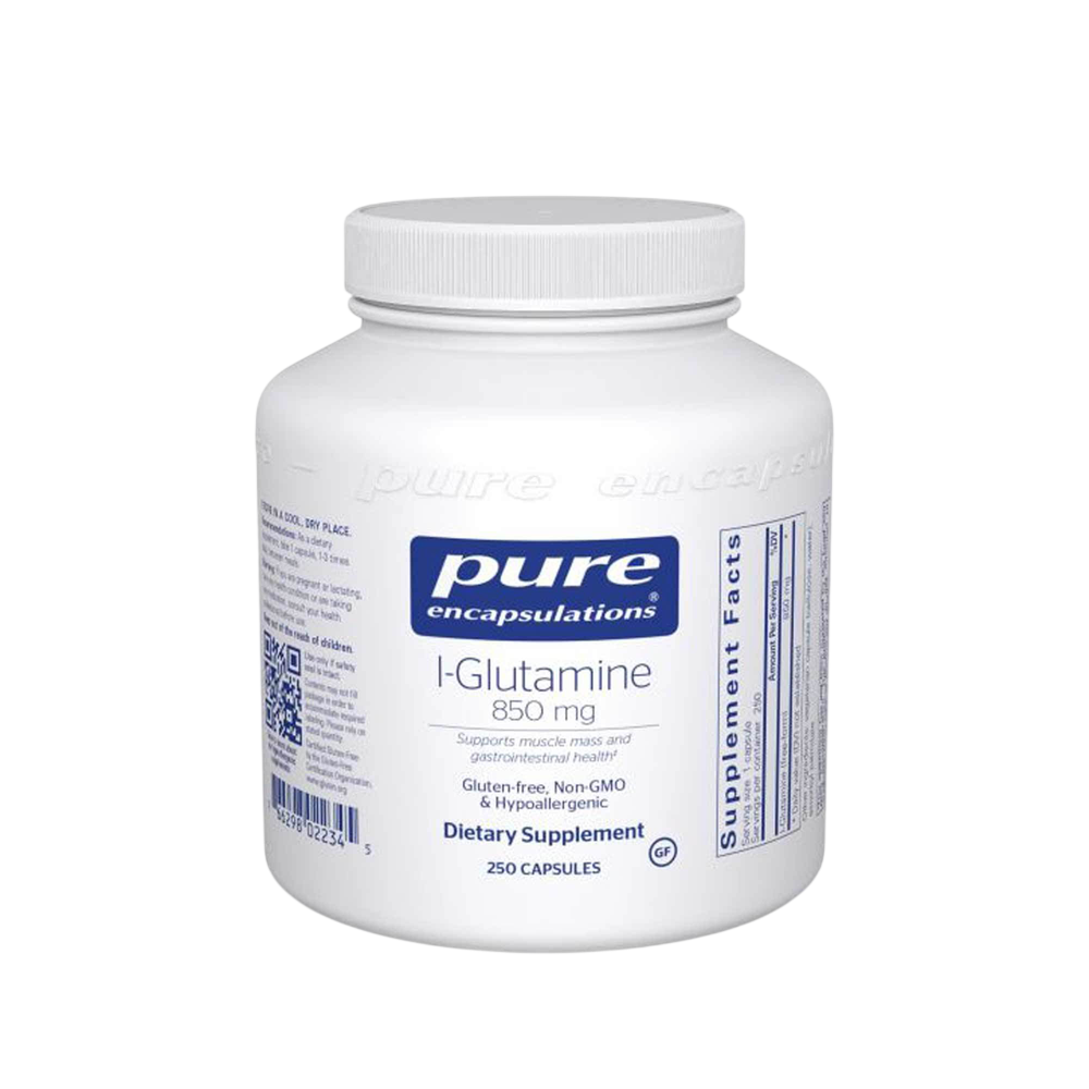 Pure Encapsulations l-Glutamine 850mg 250 capsules