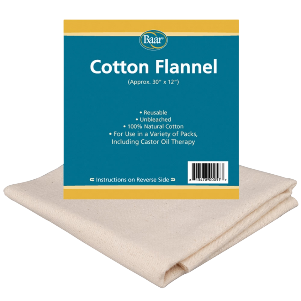 Baar Products Cotton Flannel for Caster Oil 1 Count