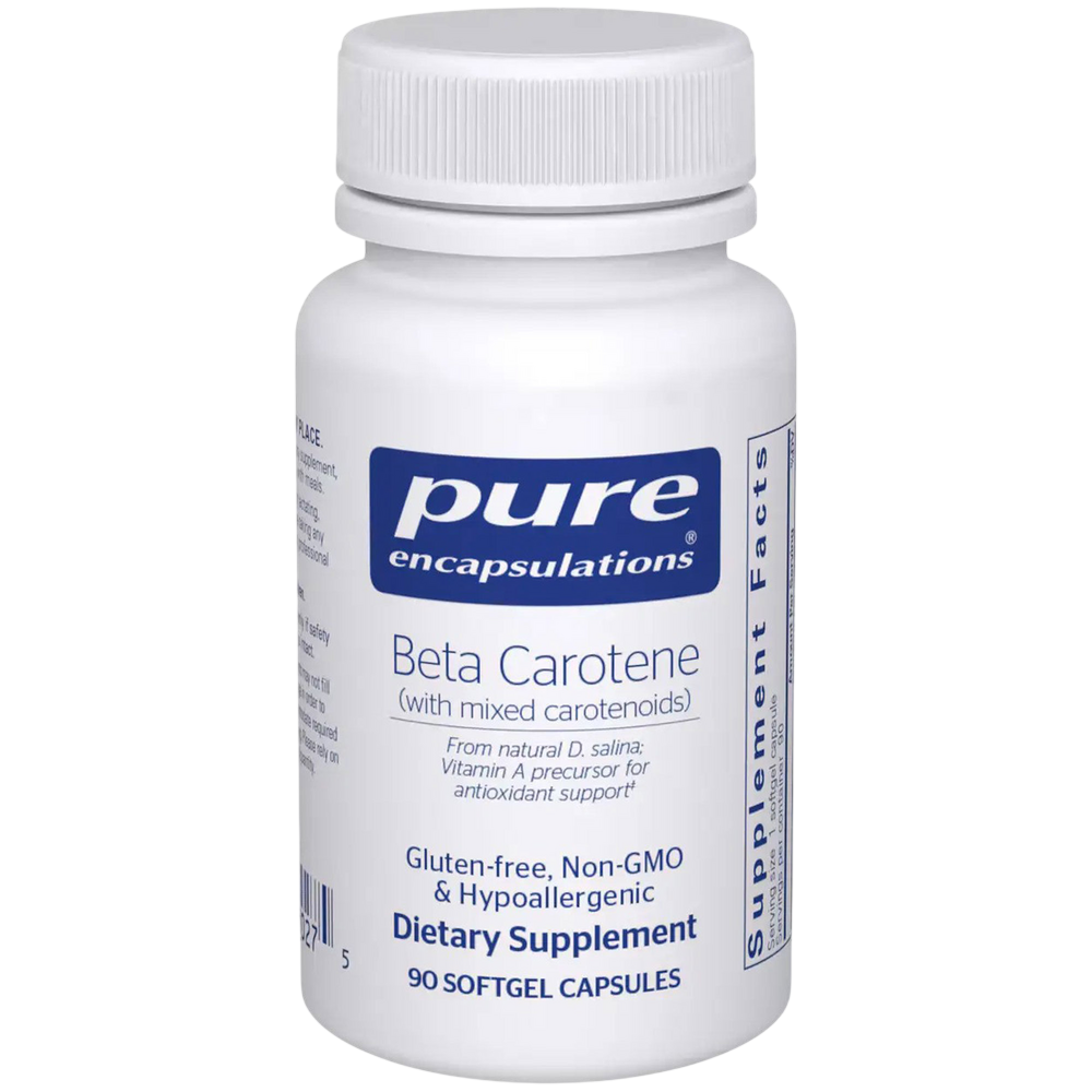 Pure Encapsulations Beta Carotene 90 Softgel Capsules