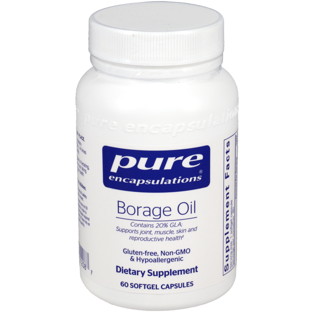 Pure Encapsulations Borage Oil 60 softgel capsules