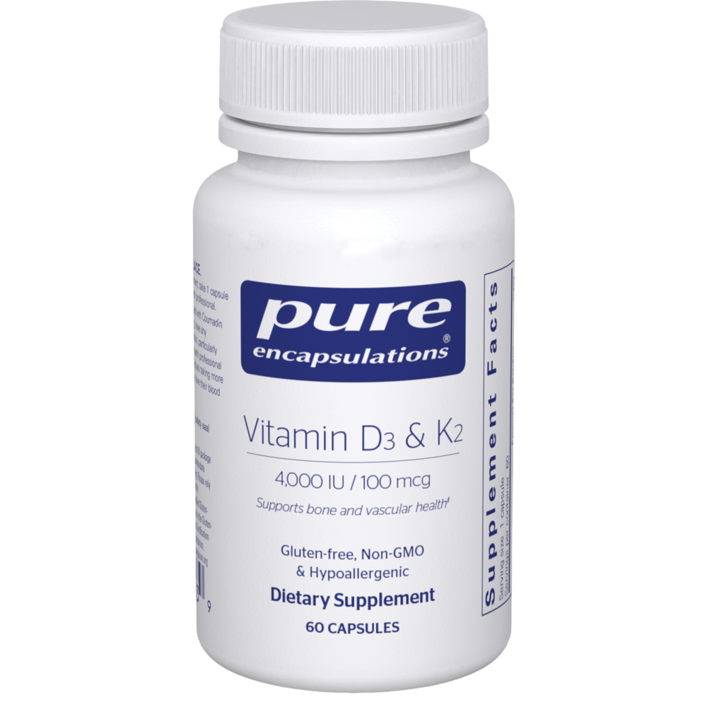 Pure Encapsulations Vitamin D3 & K2 60 capsules