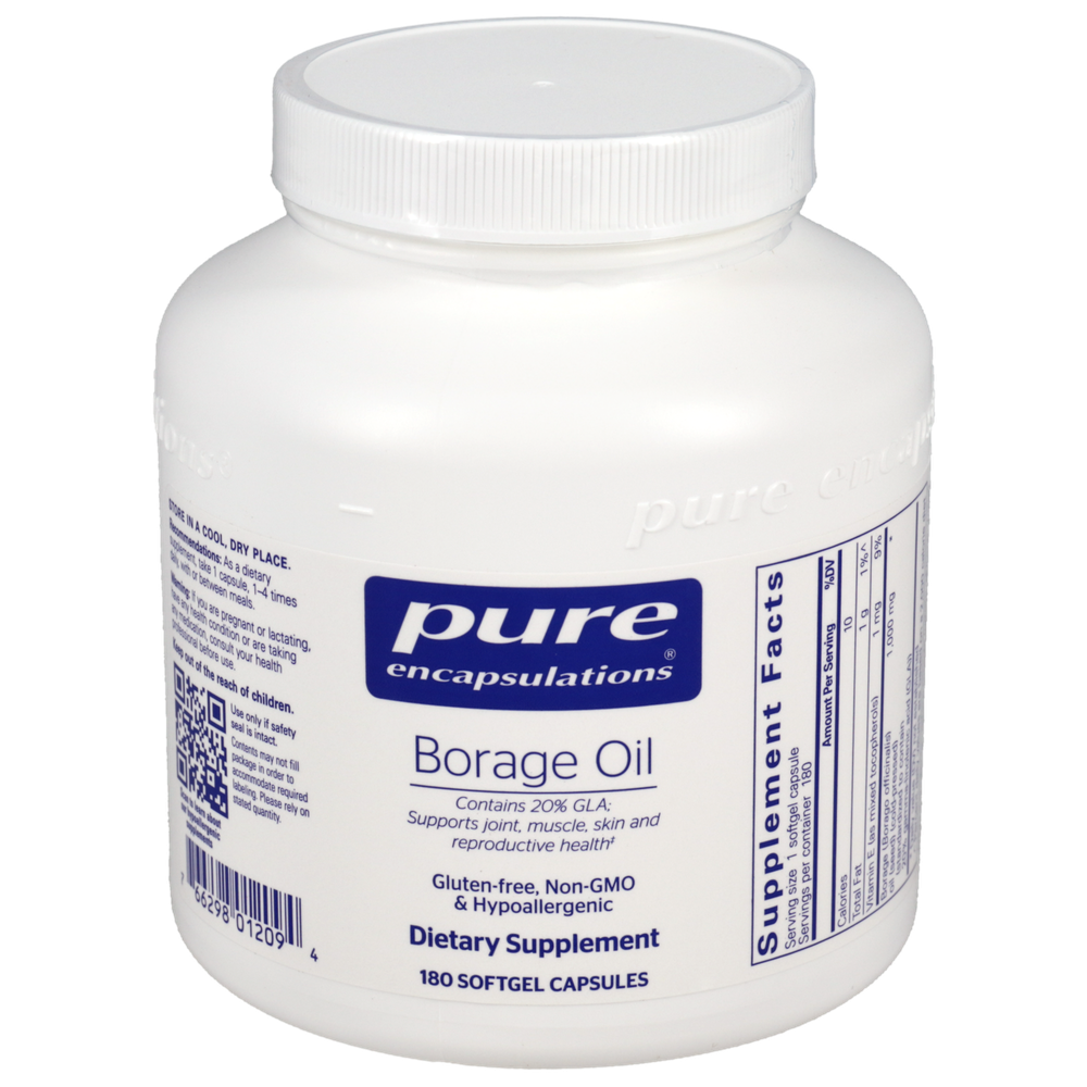 Pure Encapsulations Borage Oil 180 softgel capsules