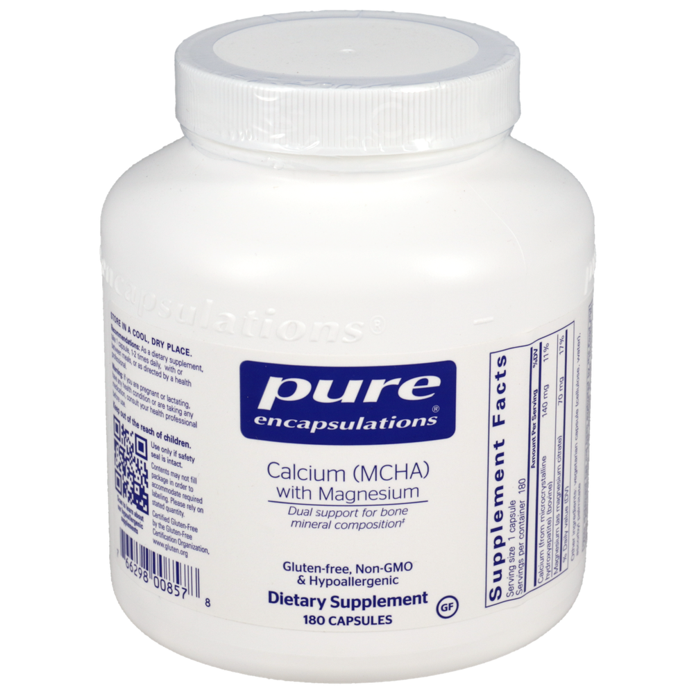 Pure Encapsulations Calcium (MCHA) With Mag 180 capsules