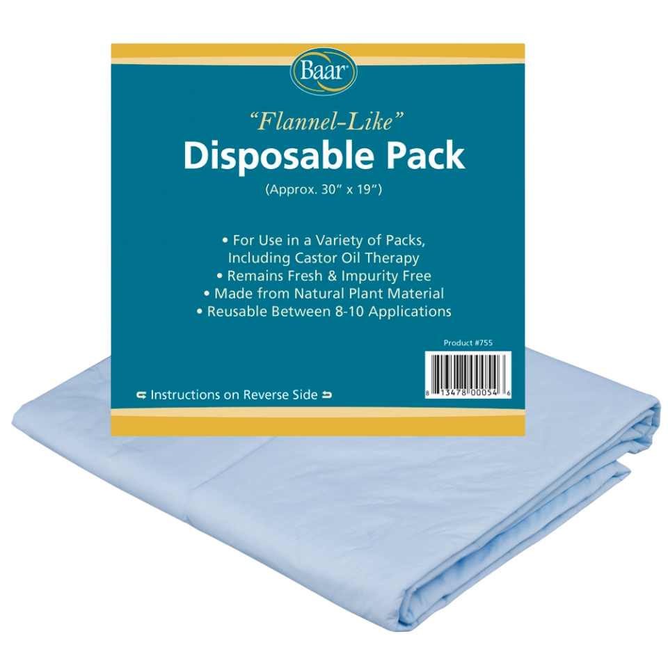 Baar Products Disposable Castor Oil Pack 30"x 19" 1 Pack