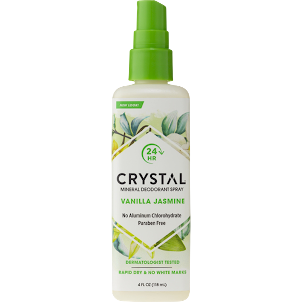 Crystal Vanilla Jasmine Body Spray Deodorant 4oz