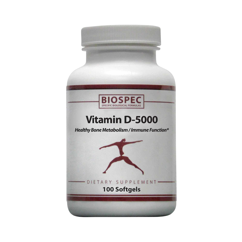 Biospec Nutritionals Vitamin D3 5000 100 Softgels