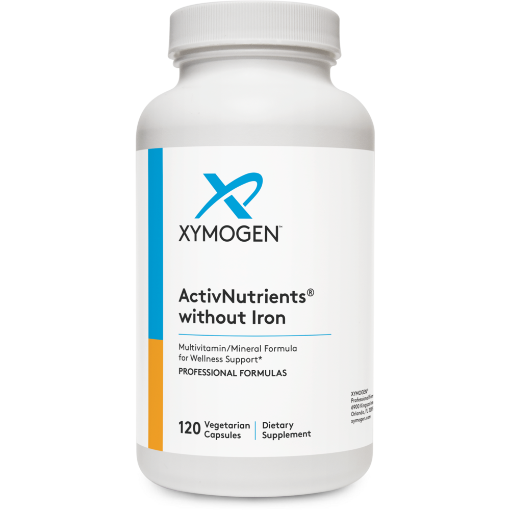 XYMOGEN ActivNutrients Without Iron (Multivitamin) 120 capsules