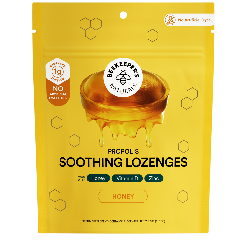 Beekeeper's Naturals B. Soothed Honey Lozenges 14 Lozenges