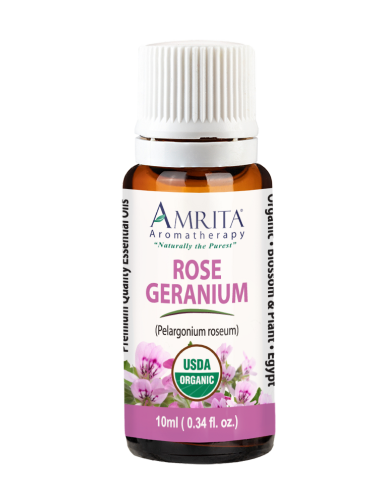 Amrita Aromatherapy Geranium Rose Organic 0.34oz