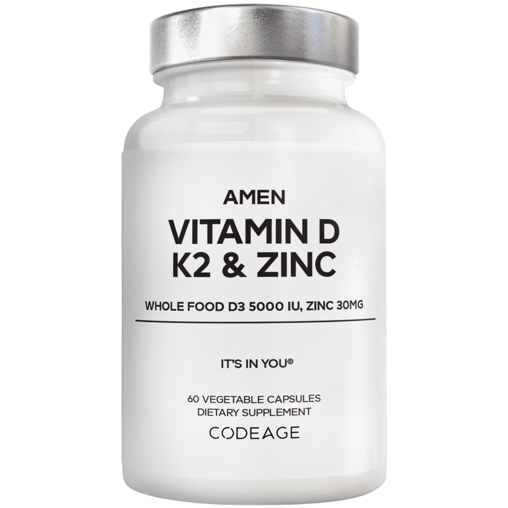 Amen Vitamin D, K2 & Zinc 60 capsules