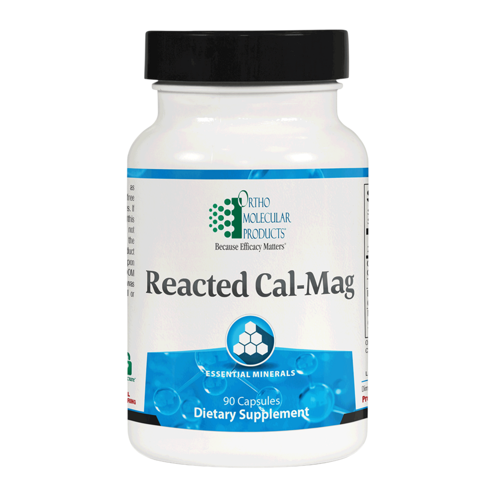 Ortho Molecular Products Reacted Cal-Mag – Calcium & Magnesium – 90 Capsules