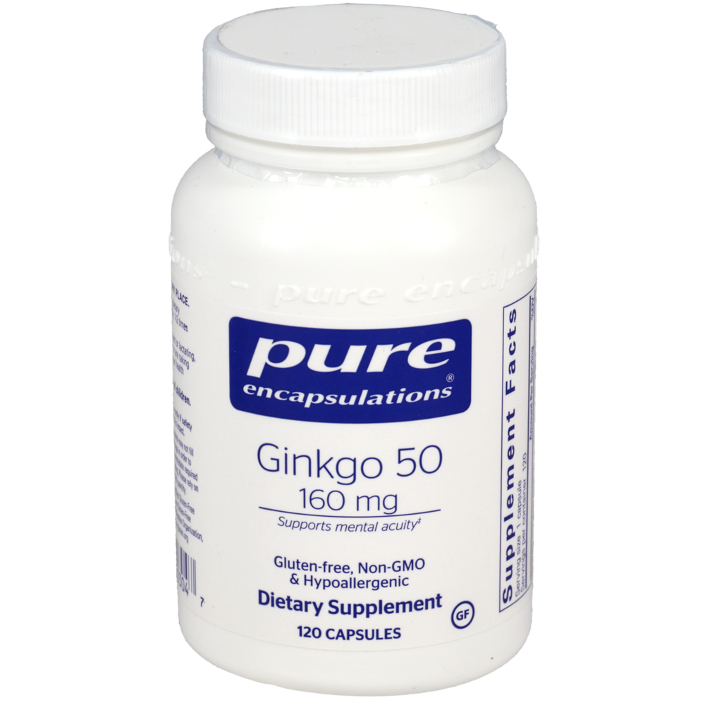 Pure Encapsulations Ginkgo 50 160mg 120 capsules