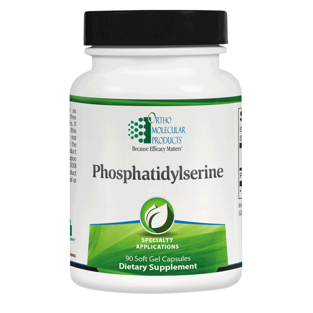 Ortho Molecular Products Phosphatidylserine 100 mg – Cognitive & Memory Support – 90 Softgels