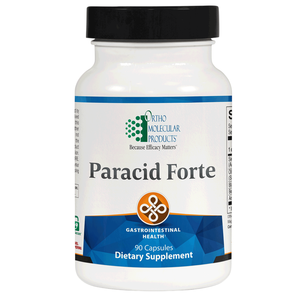Ortho Molecular Products Paracid Forte – Gastrointestinal & Immune Support – 90 Capsules