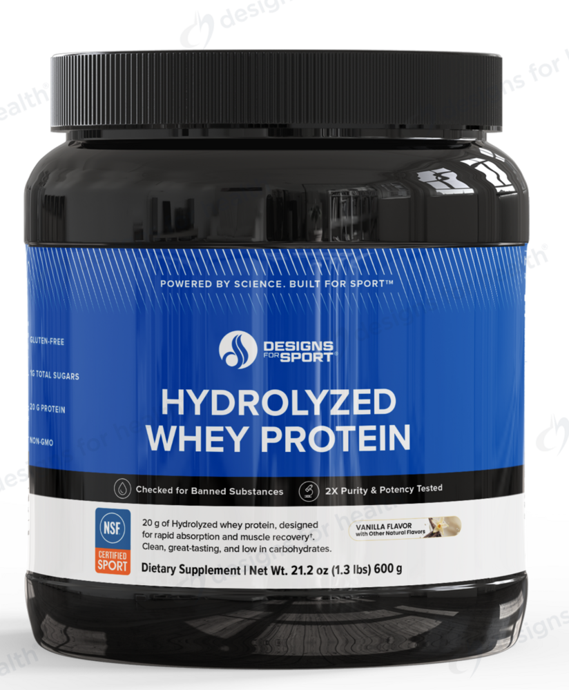 Designs For Sport Hydrolyzed Whey Protein Powder, Vanilla 600g