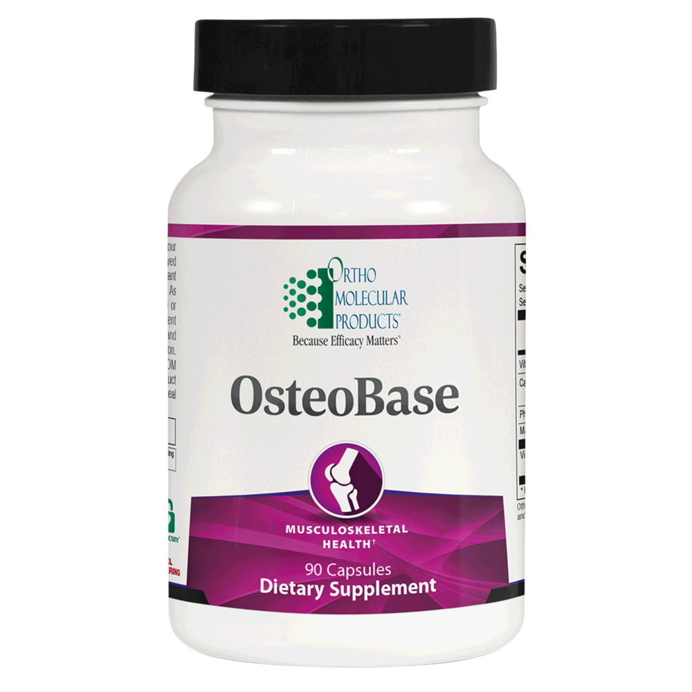 Ortho Molecular Products OsteoBase – Bone Health with Calcium, Magnesium, Vitamin D3 & K2 – 90 Capsules