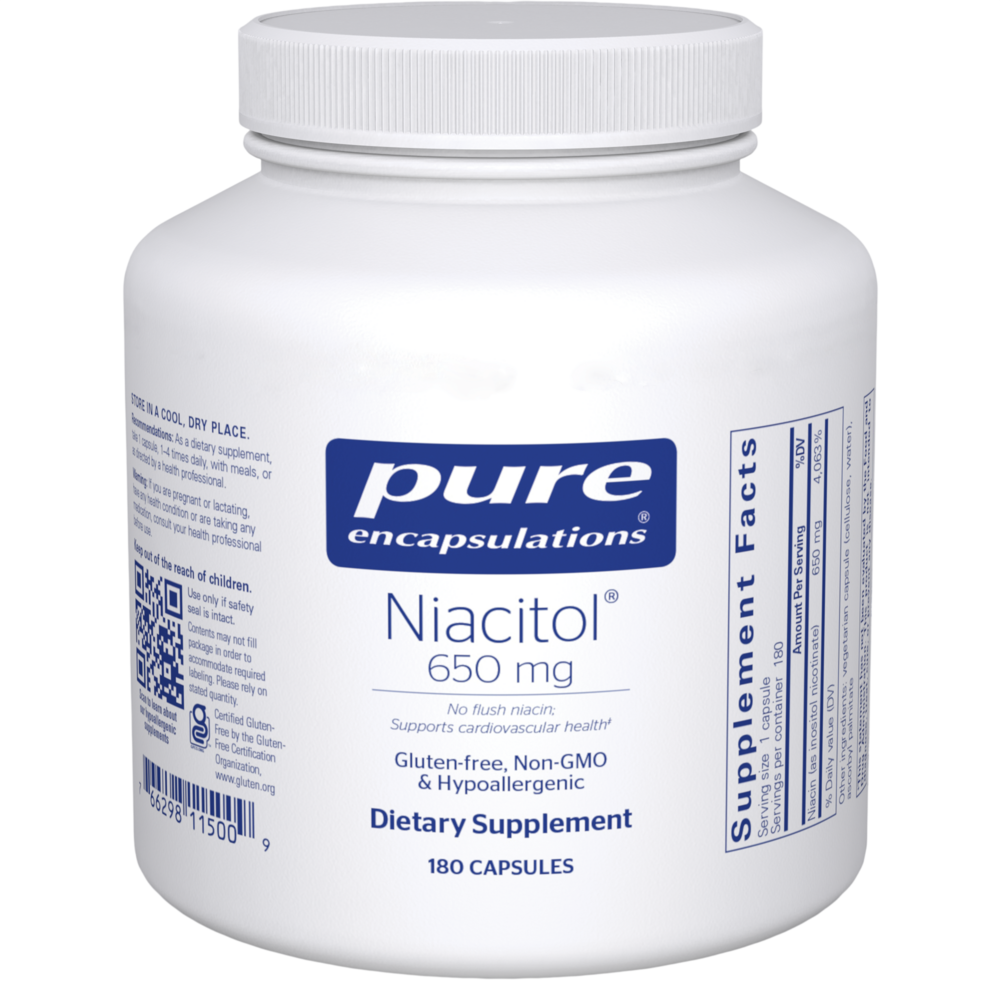 Pure Encapsulations Niacitol 650mg 180 capsules