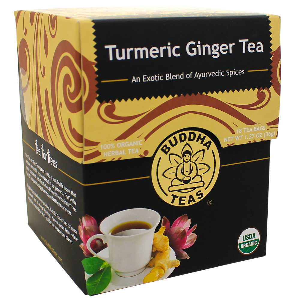 Buddha Teas Turmeric Ginger Tea 18 Count