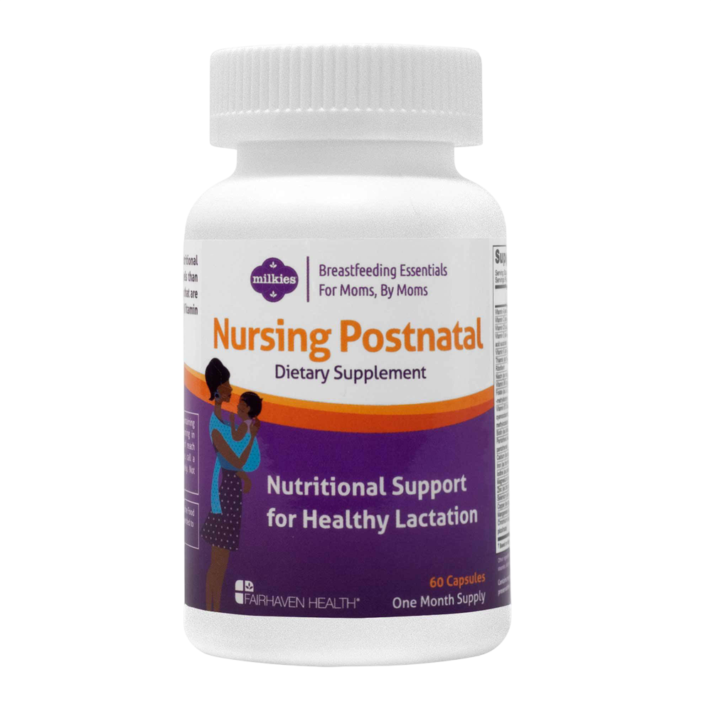 Fairhaven Health Milkies Nursing Postnatal - Lactation Supplement & Postnatal Vitamin 60 capsules