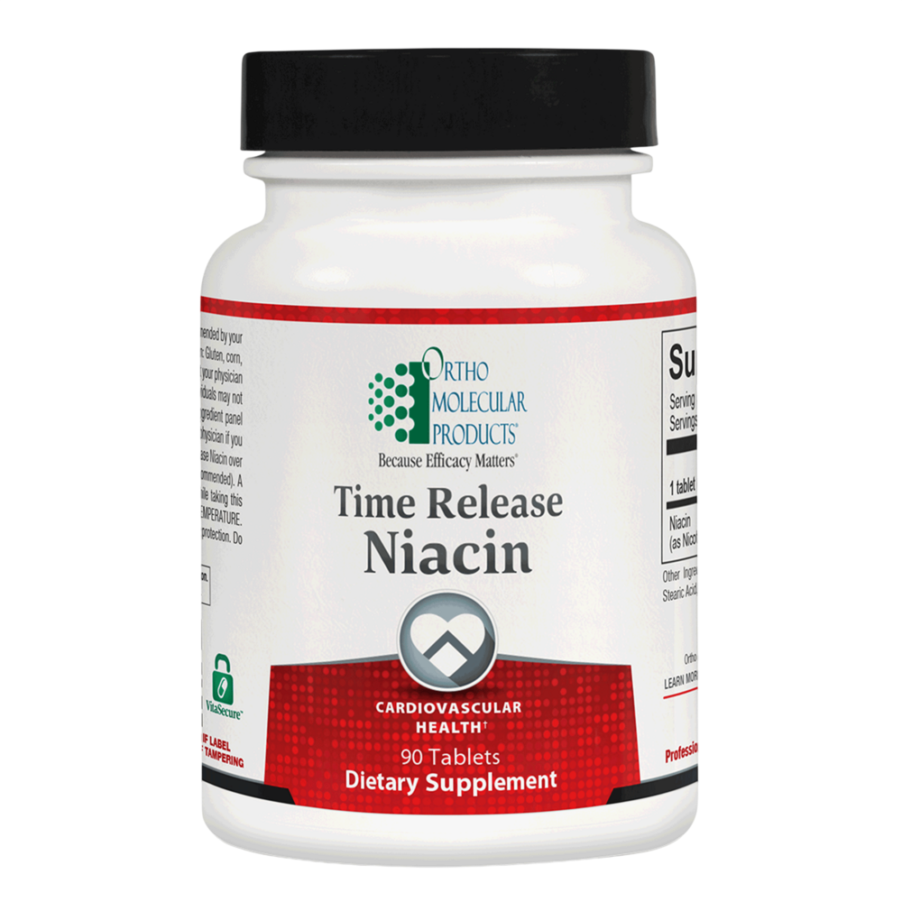 Ortho Molecular Products Time-Release Niacin 90 tablets
