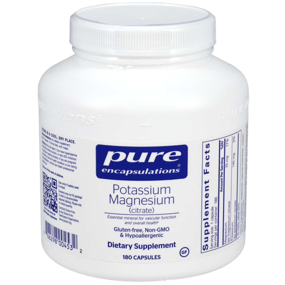 Pure Encapsulations Potassium Magnesium (citrate) 180 capsules