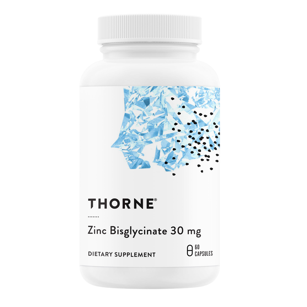Thorne Zinc Bisglycinate 30mg 60 capsules