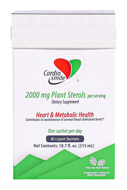 Cardiosmile Cardiosmile, Liquid Plant Sterols, 2000mg 30 sachets