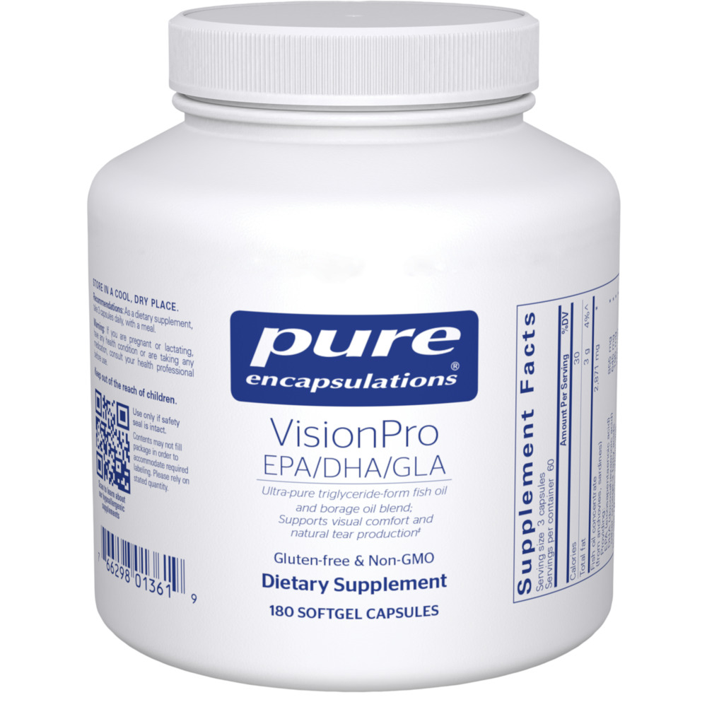 Pure Encapsulations VisionPro EPA/DHA/GLA* 180 capsules
