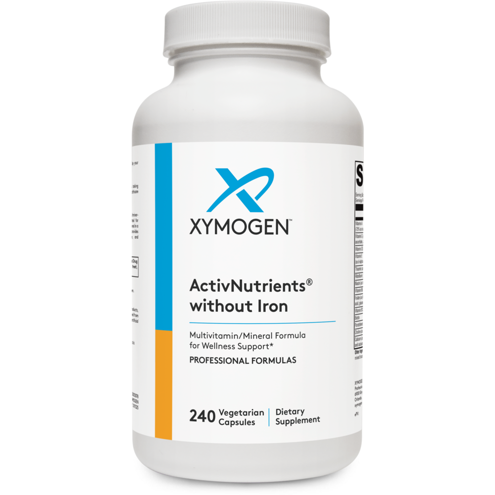 XYMOGEN ActivNutrients Without Iron (Multivitamin) 240 capsules