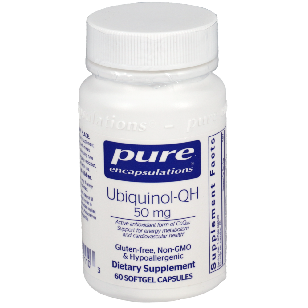 Pure Encapsulations Ubiquinol-QH 50mg 60 Softgel Capsules