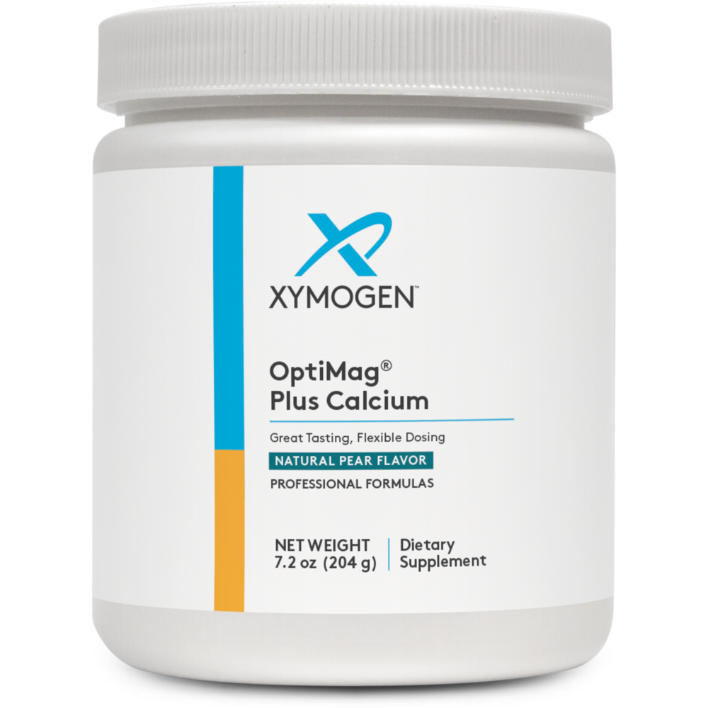 XYMOGEN OptiMag (Magnesium) Plus Calcium Pear 204g