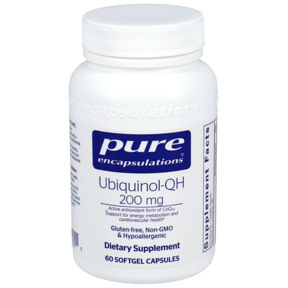 Pure Encapsulations Ubiquinol-QH 200mg 60 Softgel Capsules