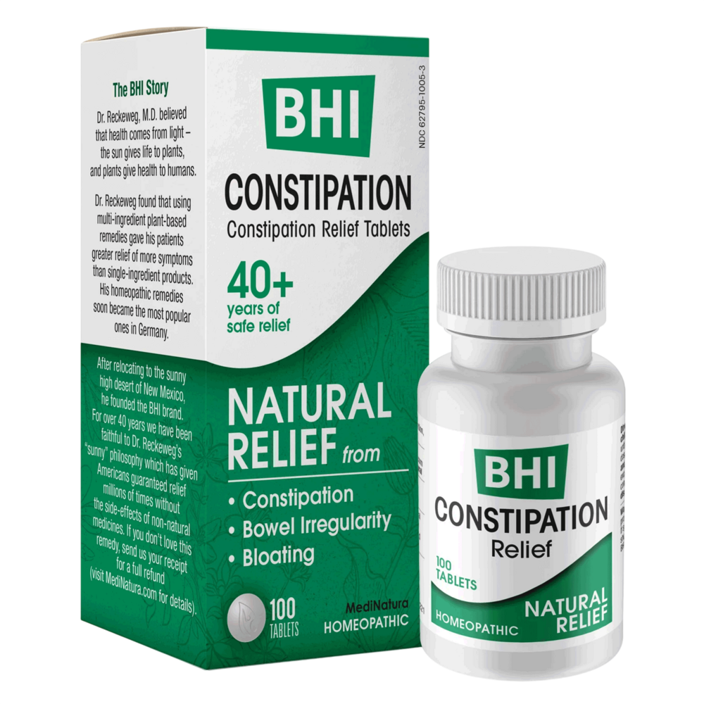 BHI Homeopathics/Medinatura BHI Constipation 100 tablets