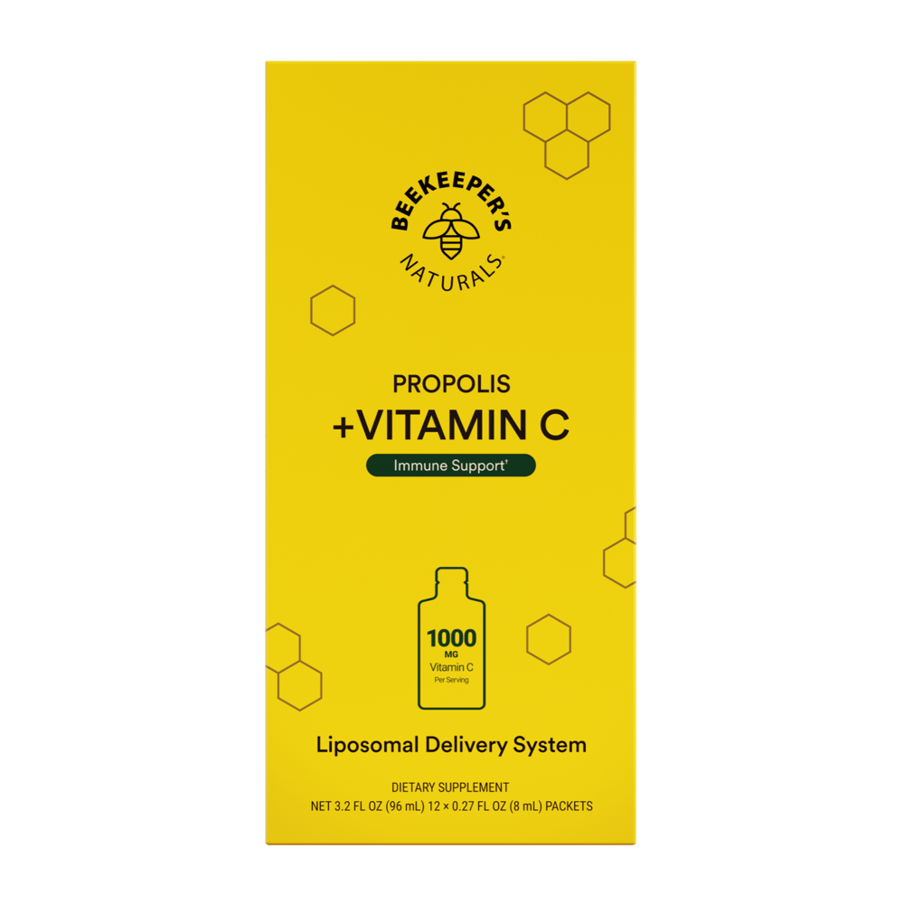 Beekeeper's Naturals Liposomal Propolis + Vitamin C 12 Packets