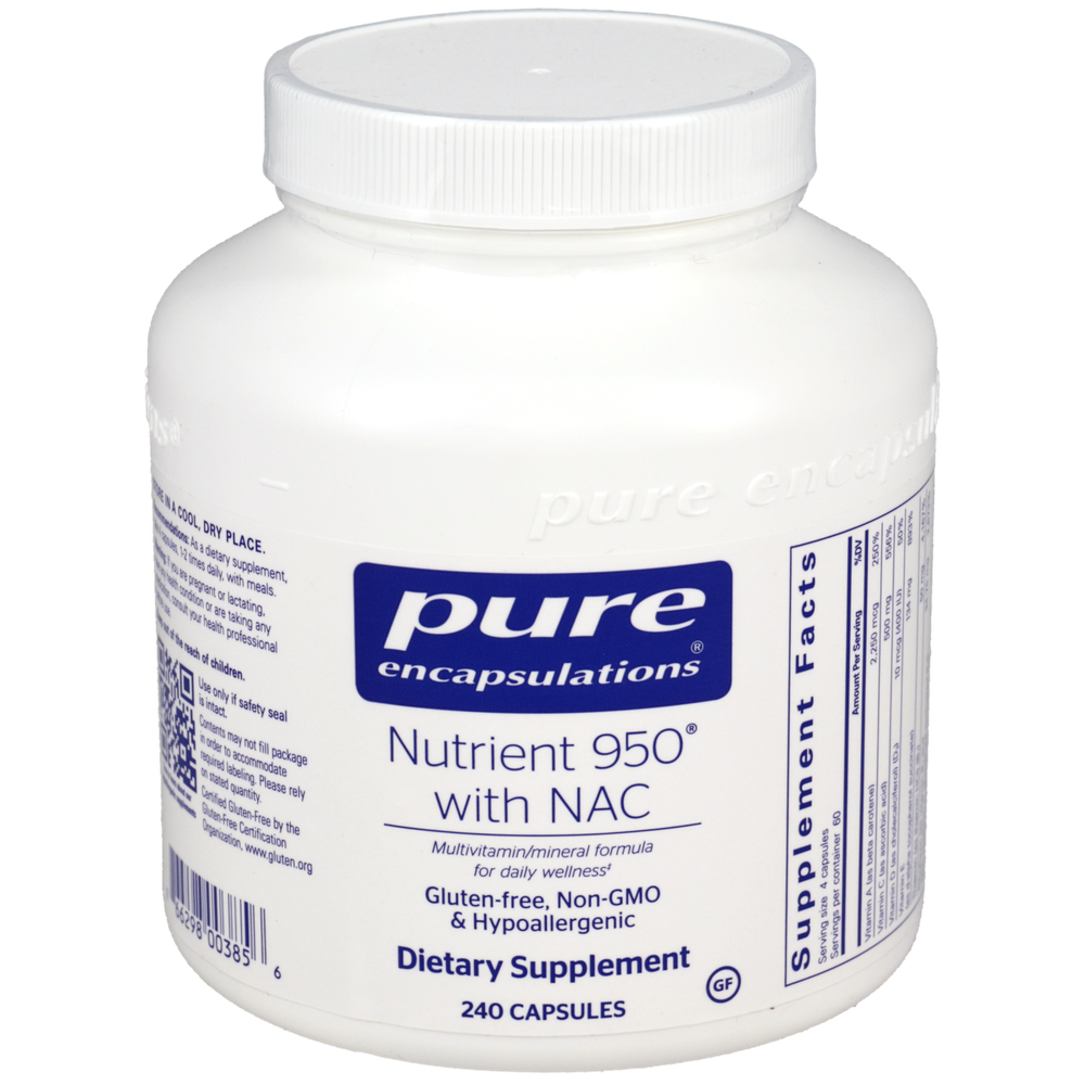 Pure Encapsulations Nutrient 950® with NAC 240 capsules