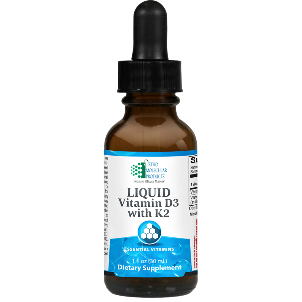 Ortho Molecular Product Vitamin D3 with K2 Liquid 1 oz