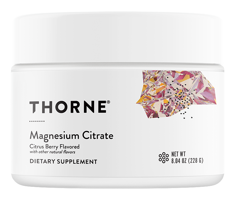 Thorne Magnesium Citrate Powder, Citrus Berry 228g