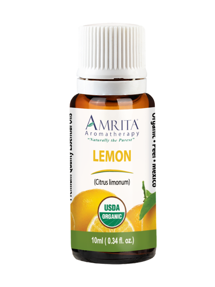 Amrita Aromatherapy Organic Lemon, Yellow 0.34oz