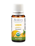 Amrita Aromatherapy Organic Lemon, Yellow 0.34oz