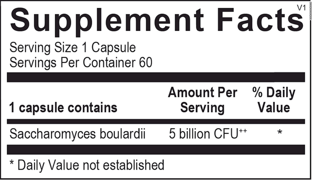 Ortho Molecular Products Saccharomyces Boulardii (60 Capsules)