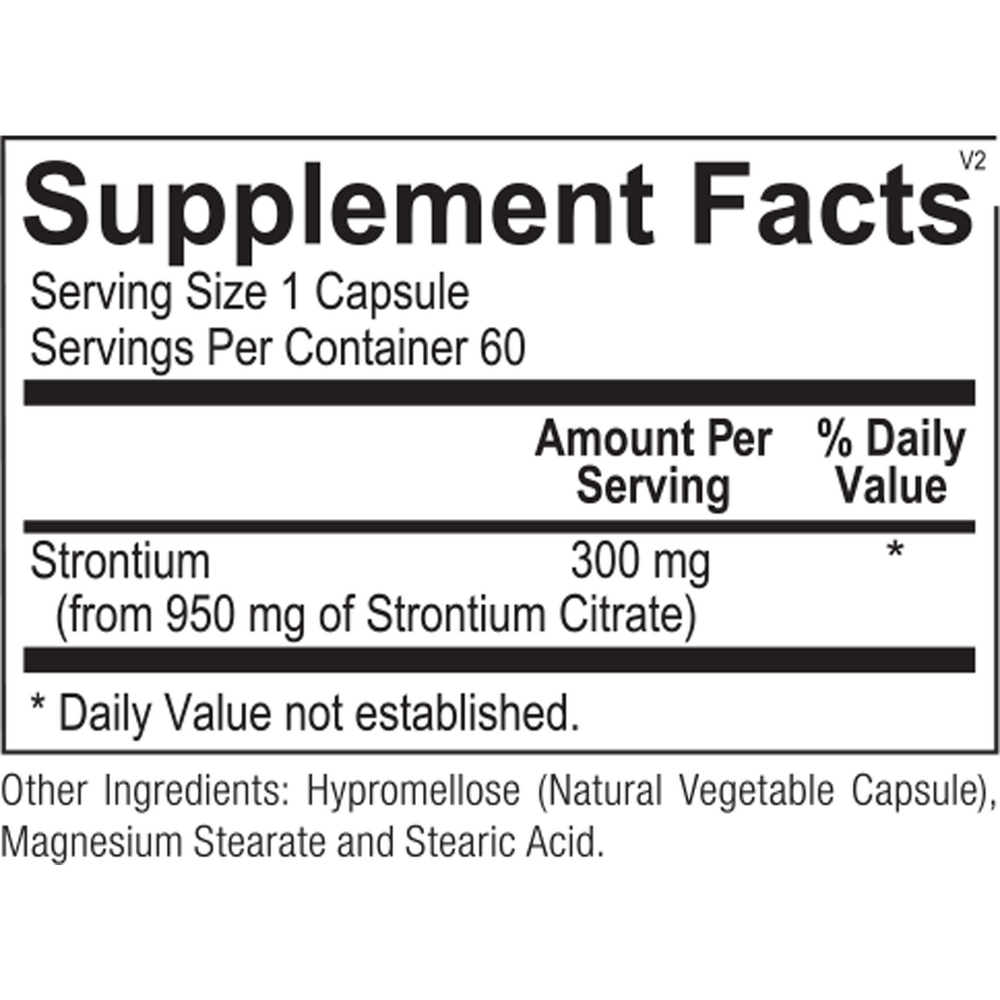 Ortho Molecular Products Strontium 60 capsules