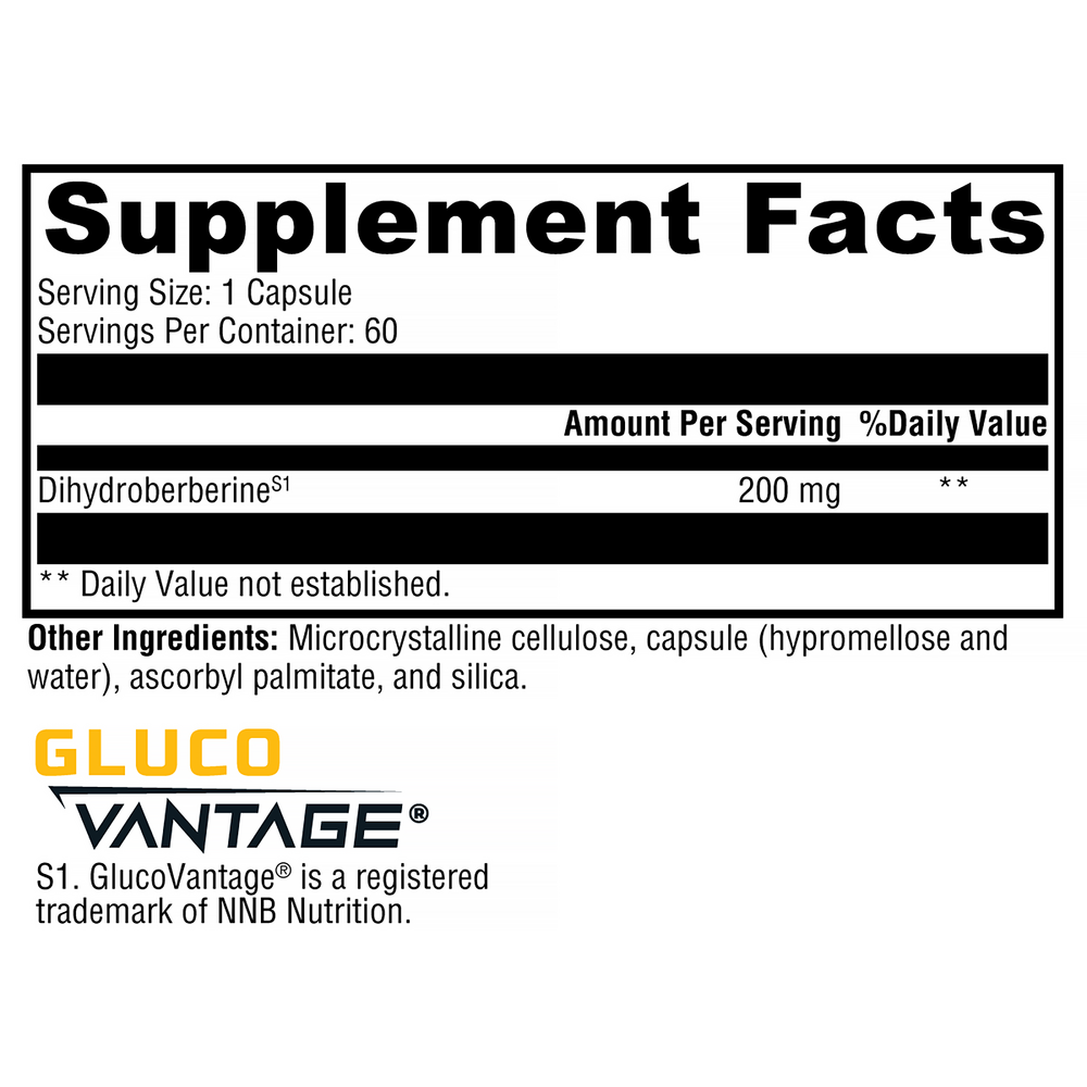 XYMOGEN Berberine ES-5 Dihydroberberine S1 60 capsules