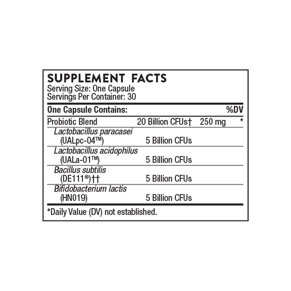 Thorne FloraSport 20B NSF 30 capsules
