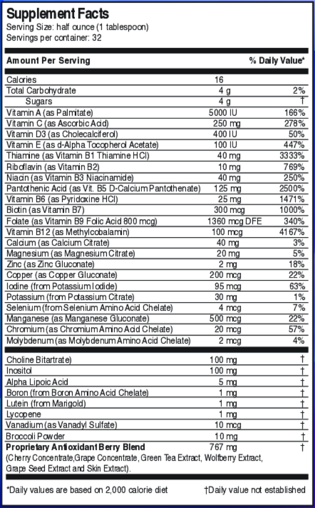 Dr's Advantage Liquid Mega MultiVitamins and Minerals 473ml