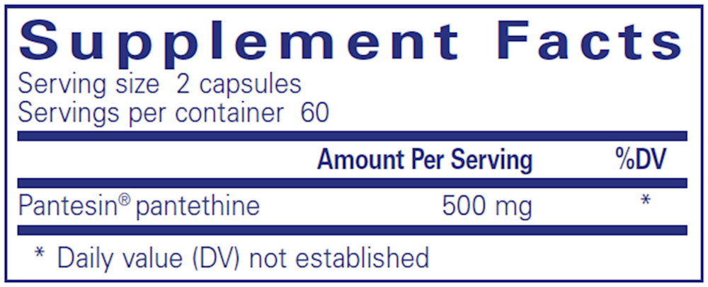 Pure Encapsulations Pantethine 120 capsules