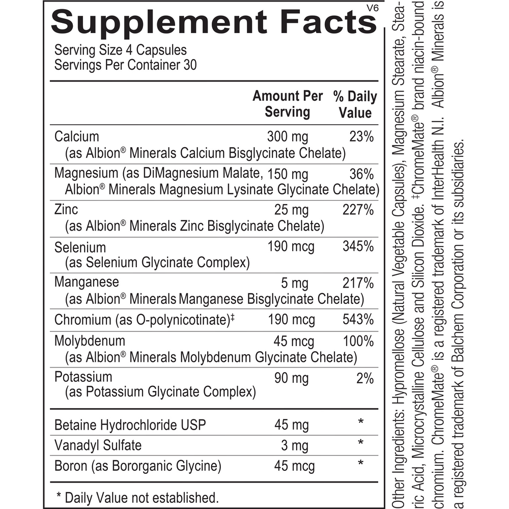 Ortho Molecular Products Reacted Multimin 120 capsules