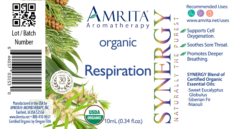 Amrita Aromatherapy Respiration Organic 0.34oz