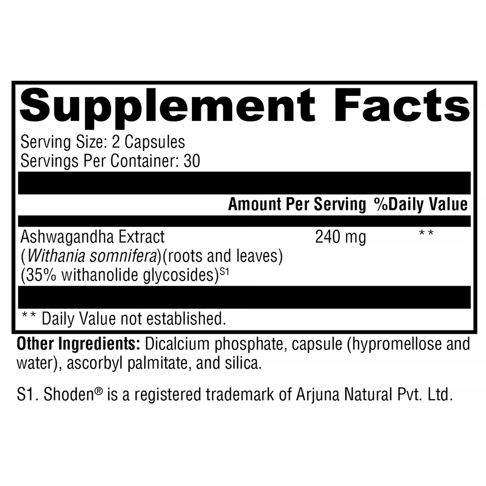 XYMOGEN Ashwagandha 35 60 capsules