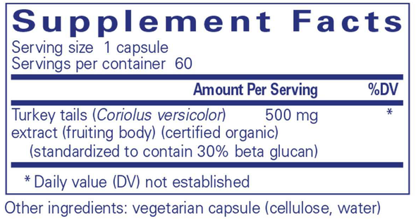 Pure Encapsulations Coriolus extract 60 capsules