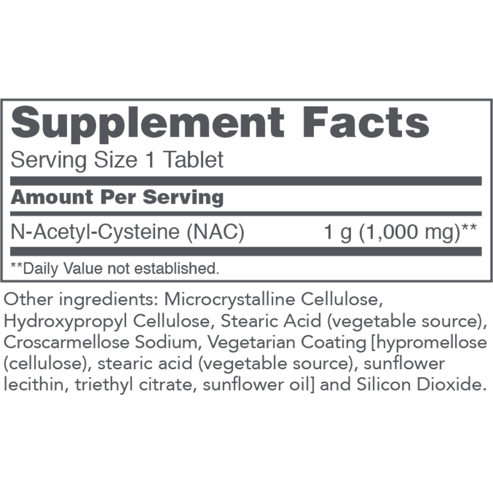 Protocol for Life Balance NAC 1000mg 120 tablets